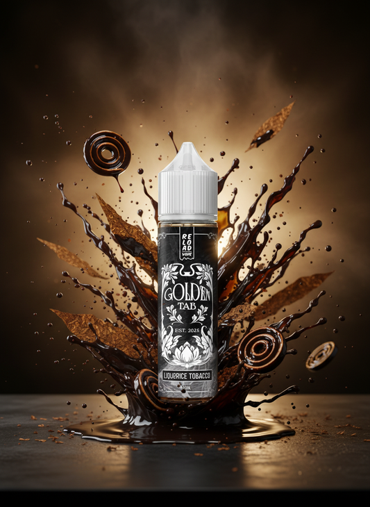 RELOADVAPE -GOLDEN TAB - LIQUORICE TOBACCO