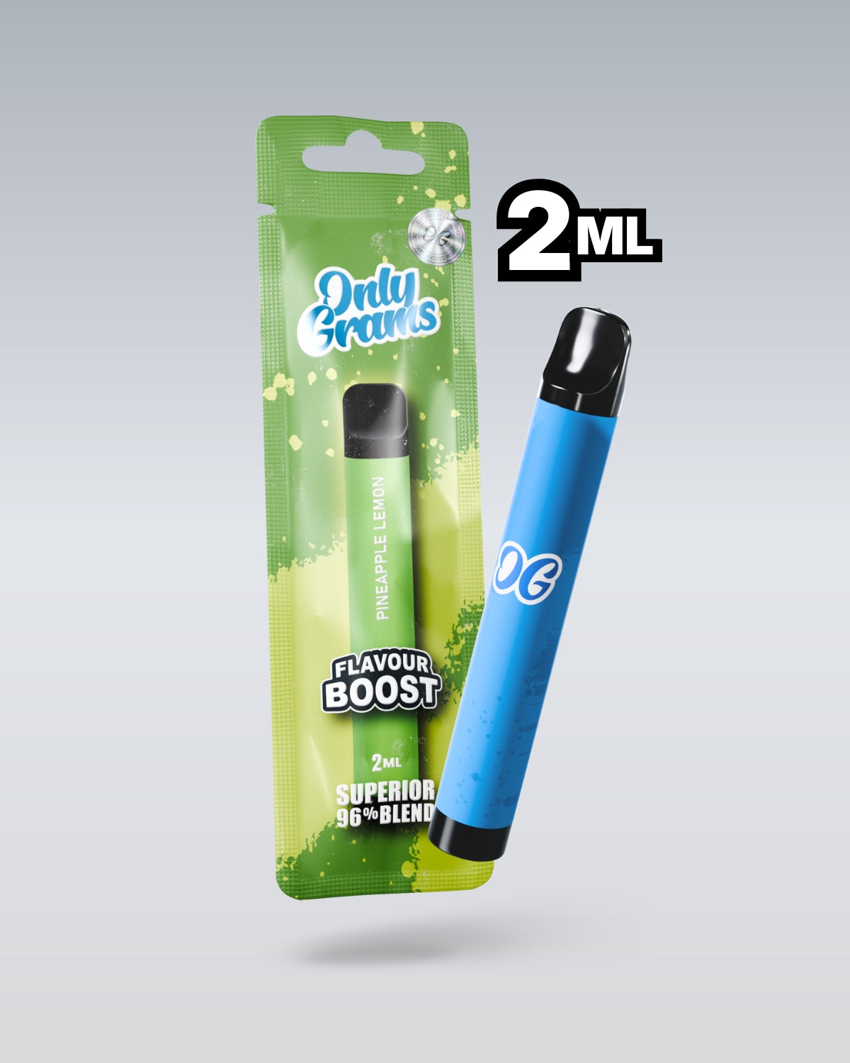 VAPE DESECHABLE H2 96% PINEAPPLE LEMON 2ML - ONLY GRAMS