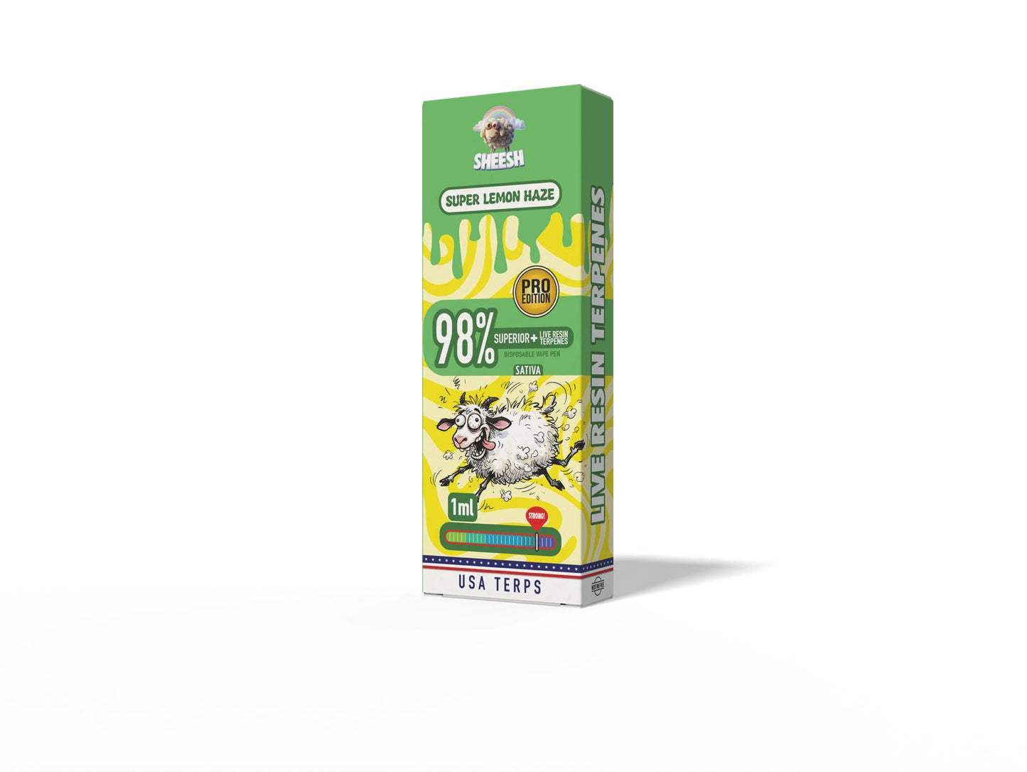 VAPE DESECHABLE H3 98% SUPER LEMON HAZE 1ML – SHEESH