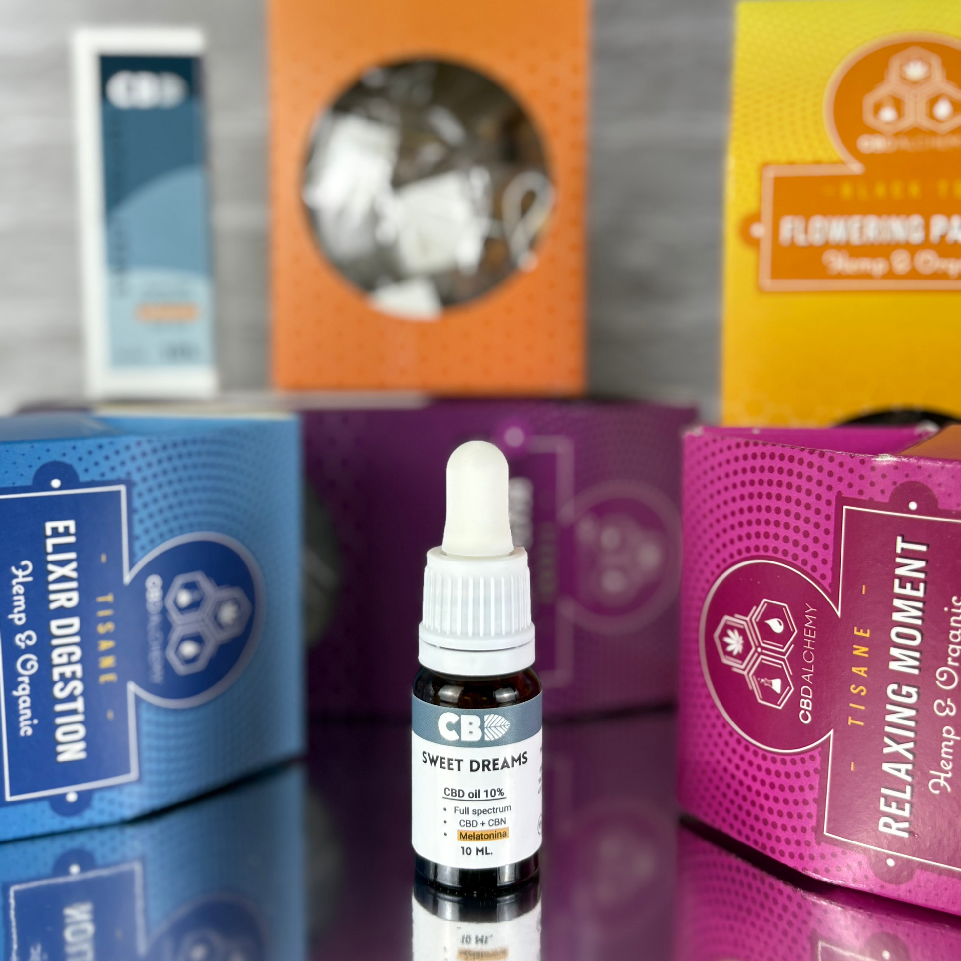 Combo CBD descanso – aceite 10% con melatonina + infusión relajante a elegir