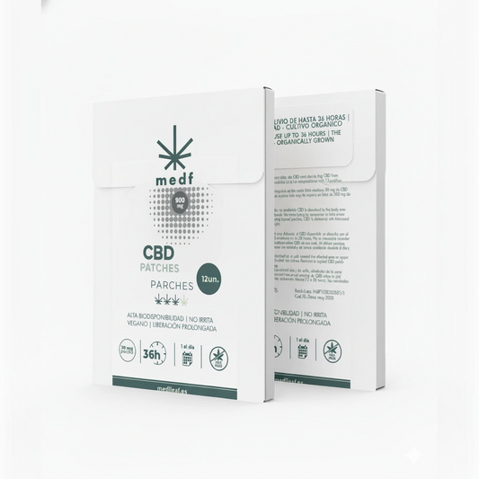 Parches CBD 30 mg Extra Fuerza MediLeaf – Hasta 36 horas de alivio continuo