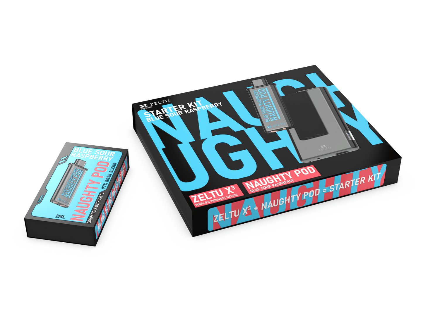 KIT INICIO VAPER ZELTU X³ + NAUGHTY POD H10