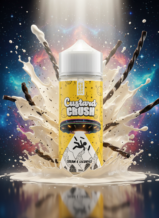 RELOADVAPE - CUSTARD CRUSH - CREAM AND LICORICE