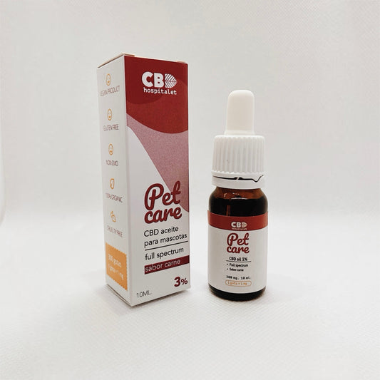 Aceite CBD 3% para mascotas – Sabor ternera