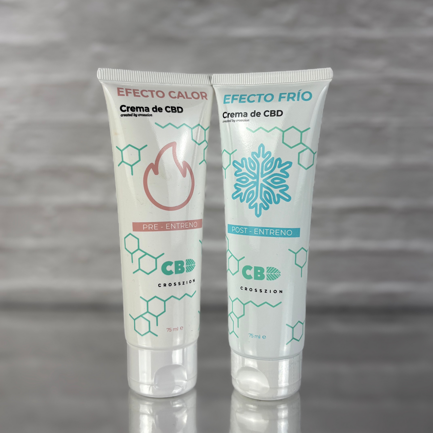 Pack gel CBD efecto frío y calor – recuperación muscular natural (2 x 75 ml)
