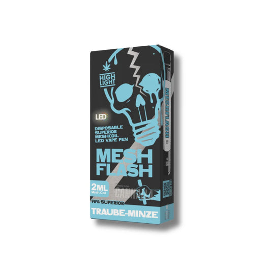 VAPE DESECHABLE H2 98% GRAPE MINT 2ML – MESH FLASH