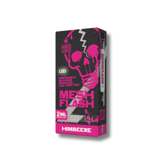 VAPE DESECHABLE H2 98% RASPBERRY 2ML – MESH FLASH