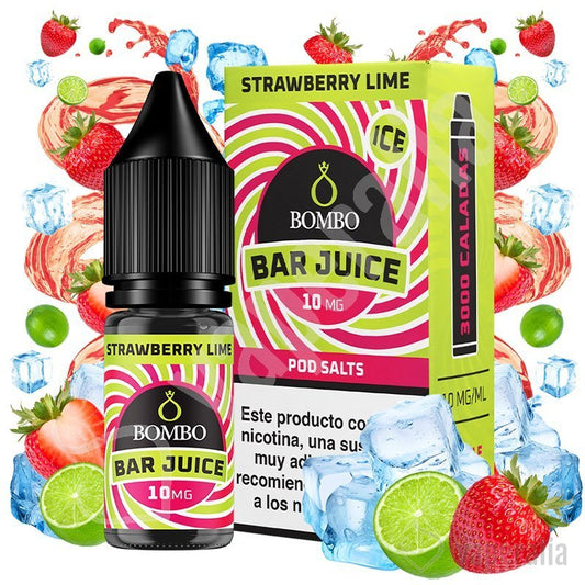 Strawberry Lime Ice 10ml - Bombo Bar Juice